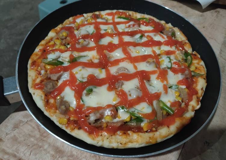 cara membuat pizza memakai teflon